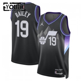 Utah Jazz Ace Bailey Jordan 2025-26 Statement Edition Musta Lasten Pelipaidat Swingman